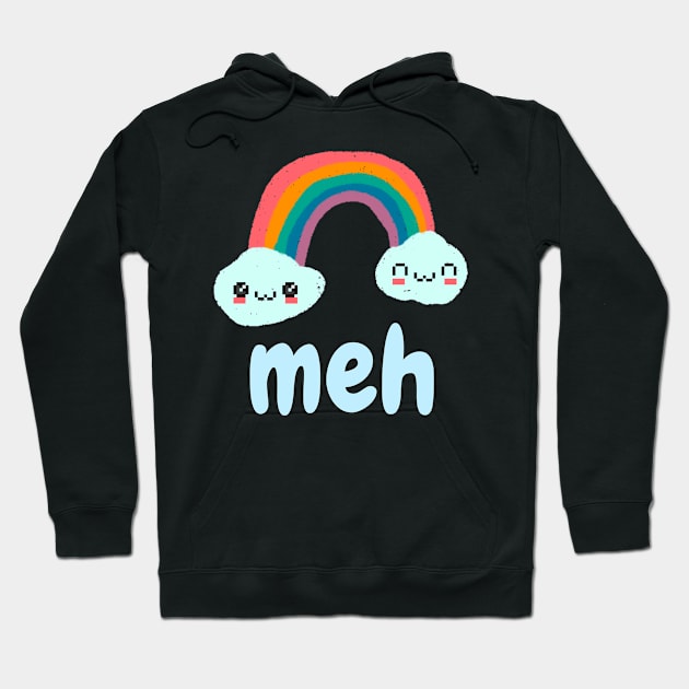 Meh Emotion Rainbow Hoodie by Teewyld